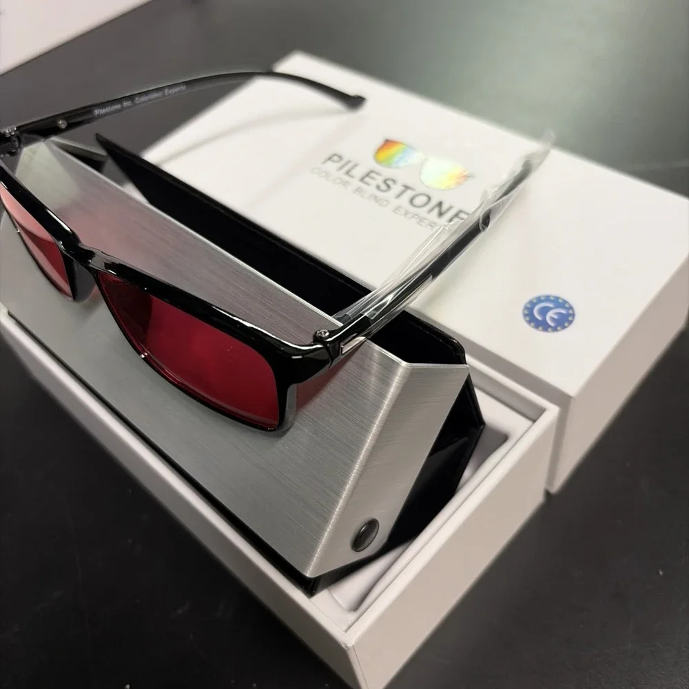 Pilestone Color Blind Glasses GM-2 Lens D Non-Prescription Red Lenses NEW
